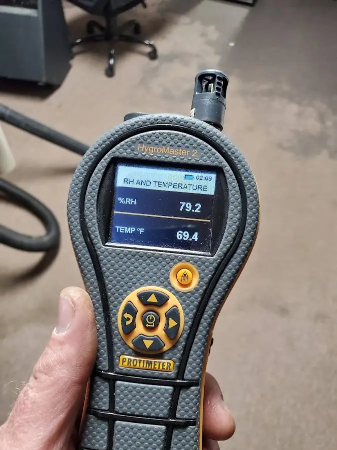 Moisture meter humidity assessment for Mold Remediation & Removal in St. Louis Park