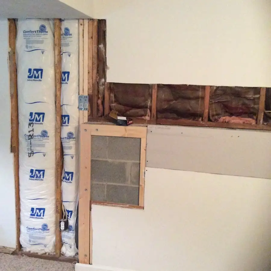 Wall insulation replacement during Structural Drying in St. Louis Park